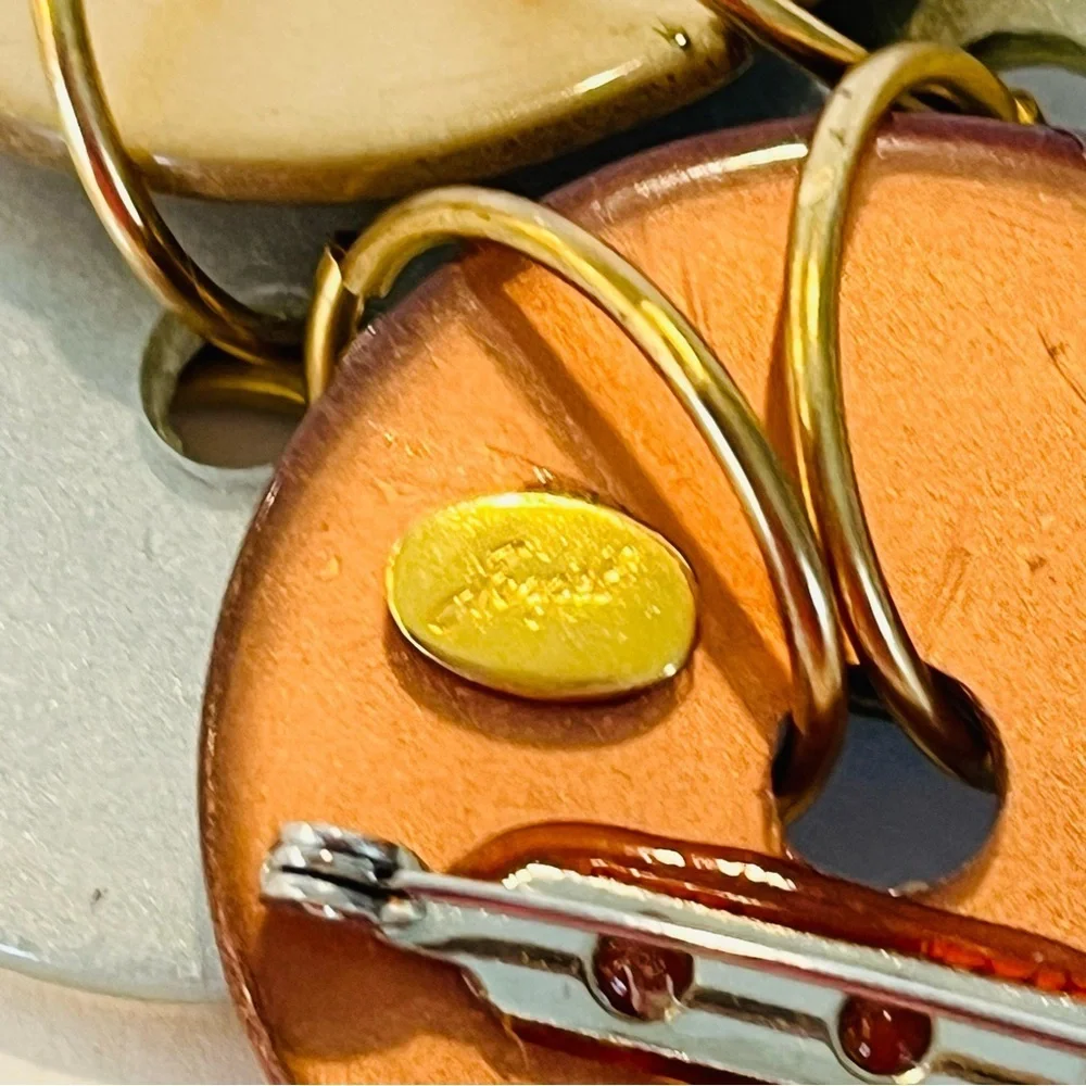 Vintage Jorgel Earth Tone Brooch